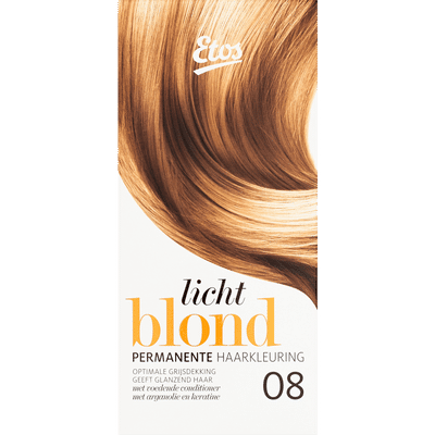 Etos Permanente Haarkleuring 08 Licht Blond 120 ML