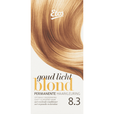 Etos Permanente Haarkleuring 8.3 Goud Licht Blond 120 ML