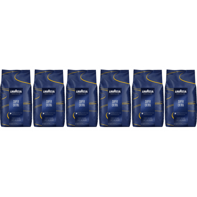 Lavazza Super Crema Espresso - Koffiebonen - 6 x 1 kilo