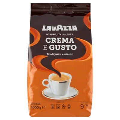 Lavazza Crema e Gusto Tradizione Koffiebonen - Koffie Blend van Robusta en Arabica Bonen - Intensiteit 9/10 - 1 kg
