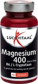 Lucovitaal Magnesium 400 Vitamine B6 en L-Tryptofaan Voedingssupplement - 60 Capsules