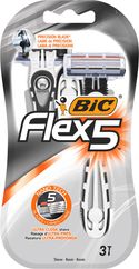 BIC Flex 5 wegwerpmesjes - 3 stuks