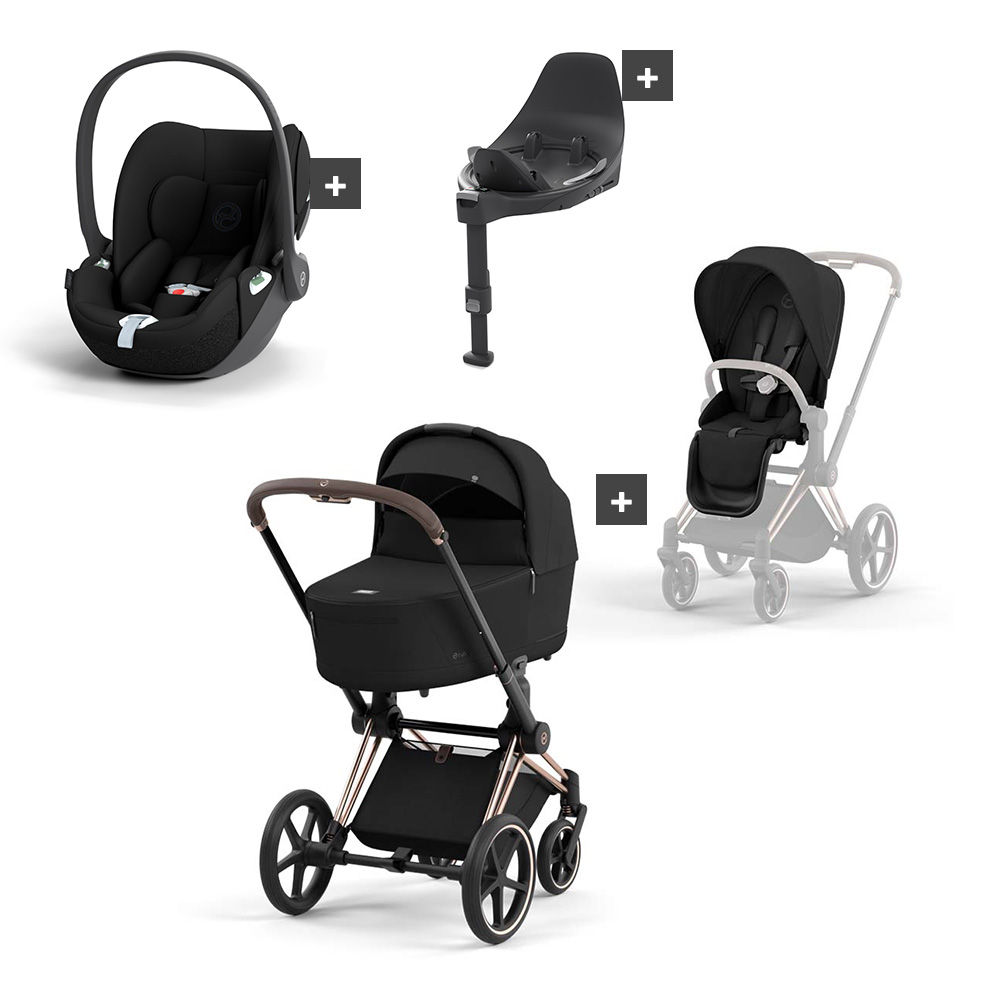 Cybex Priam 4 - Kinderwagen Bundel - Rosegold Frame