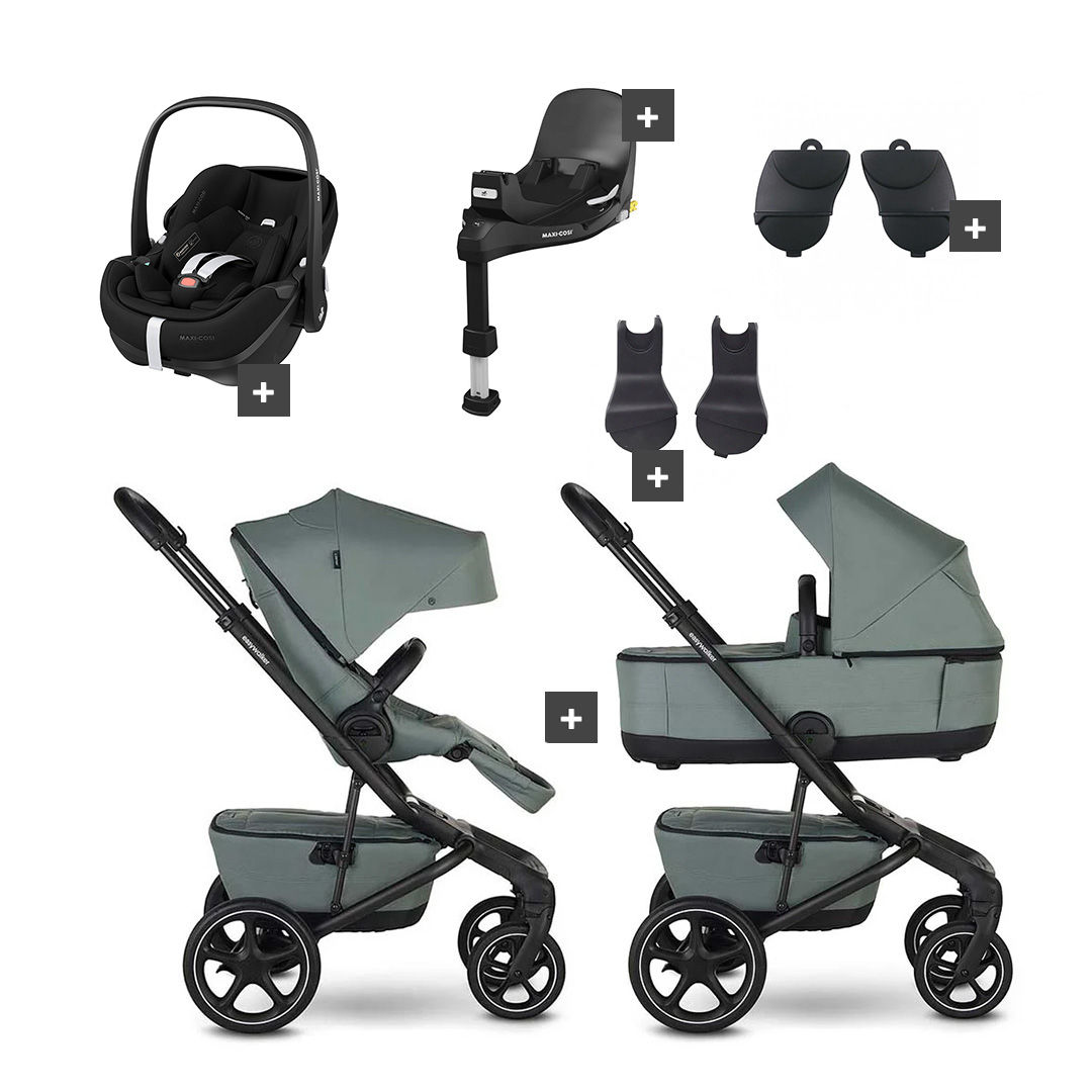 Easywalker Jimmey Kinderwagen Bundel - Thyme Green