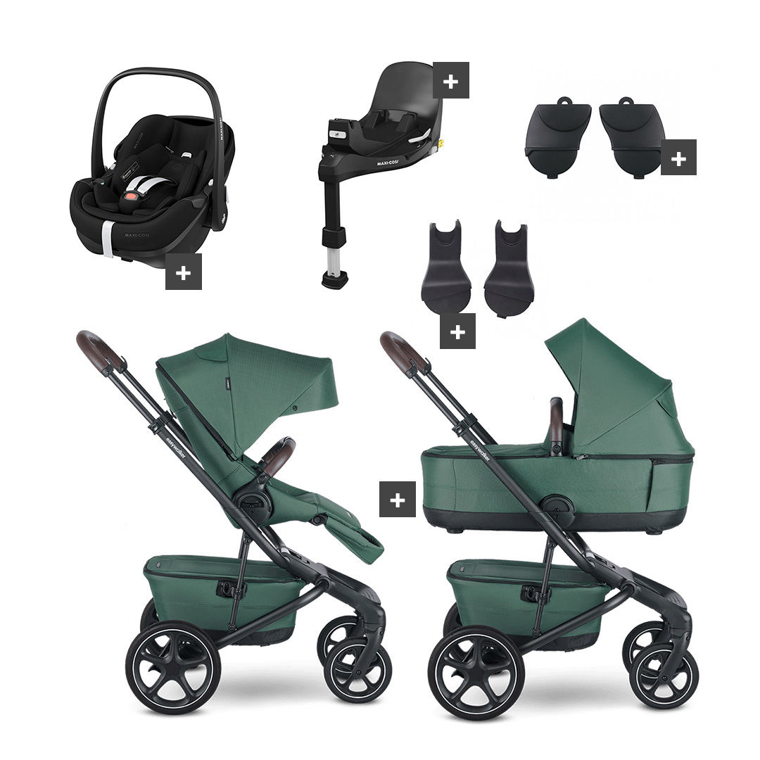 Easywalker Jimmey Kinderwagen Bundel - Pine Green