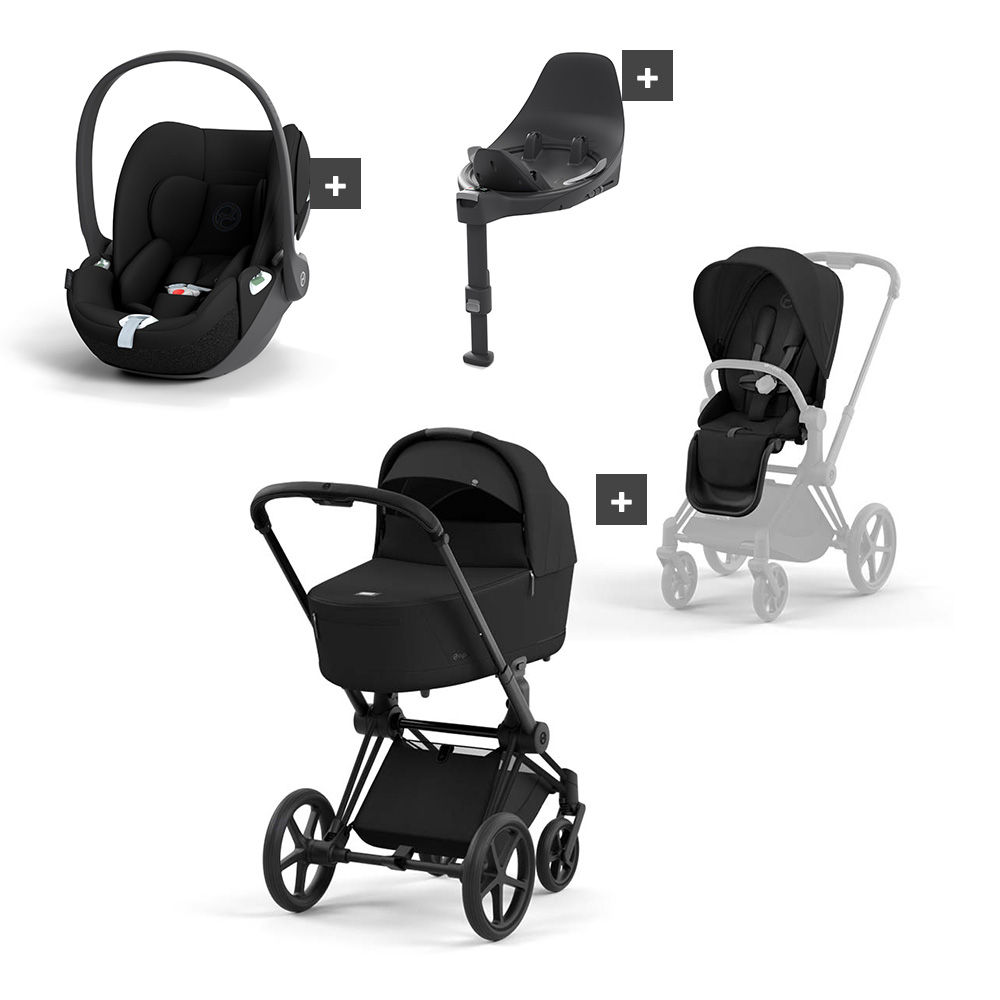 Cybex Priam 4 - Kinderwagen Bundel - Matt Black Frame