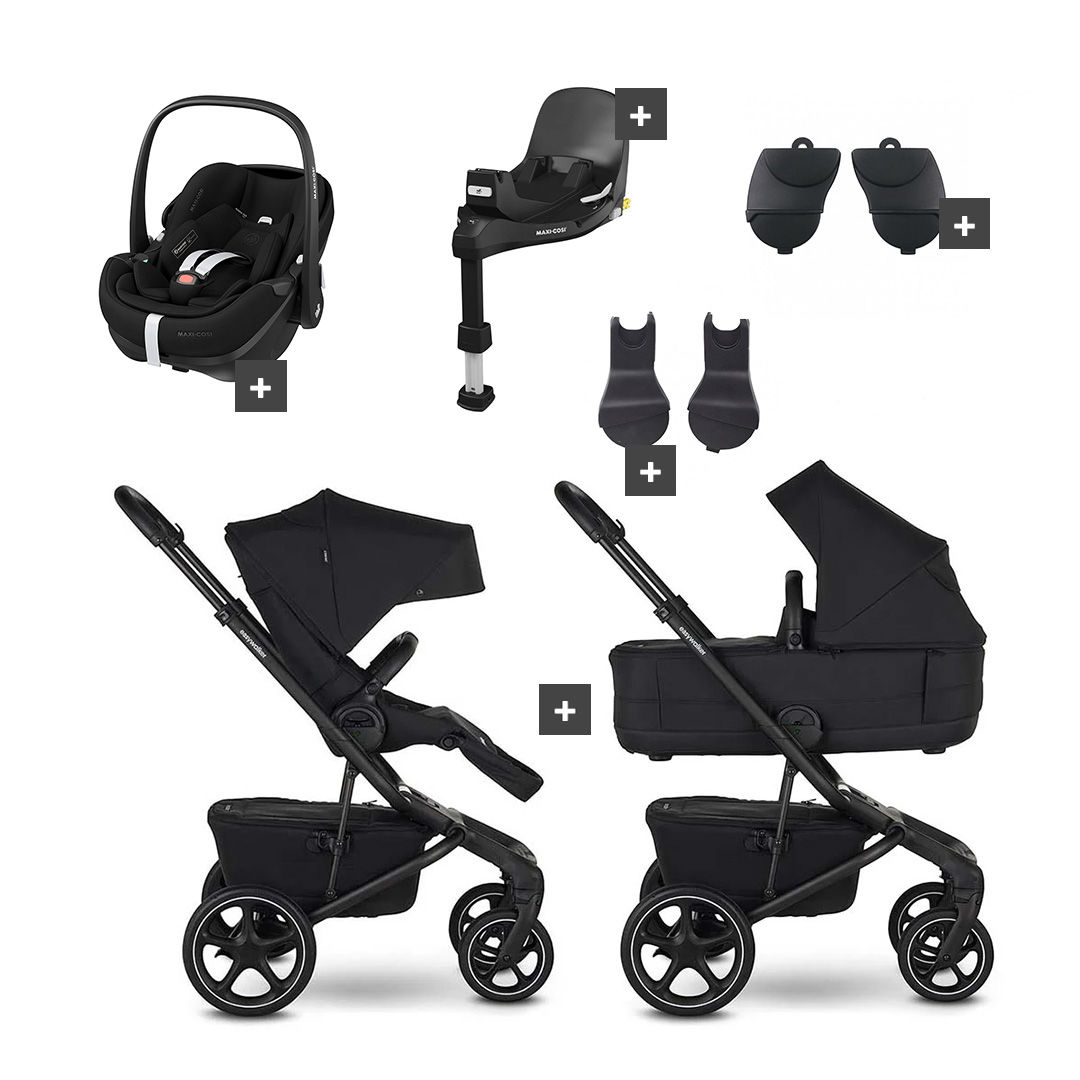 Easywalker Jimmey Kinderwagen Bundel - Pepper Black