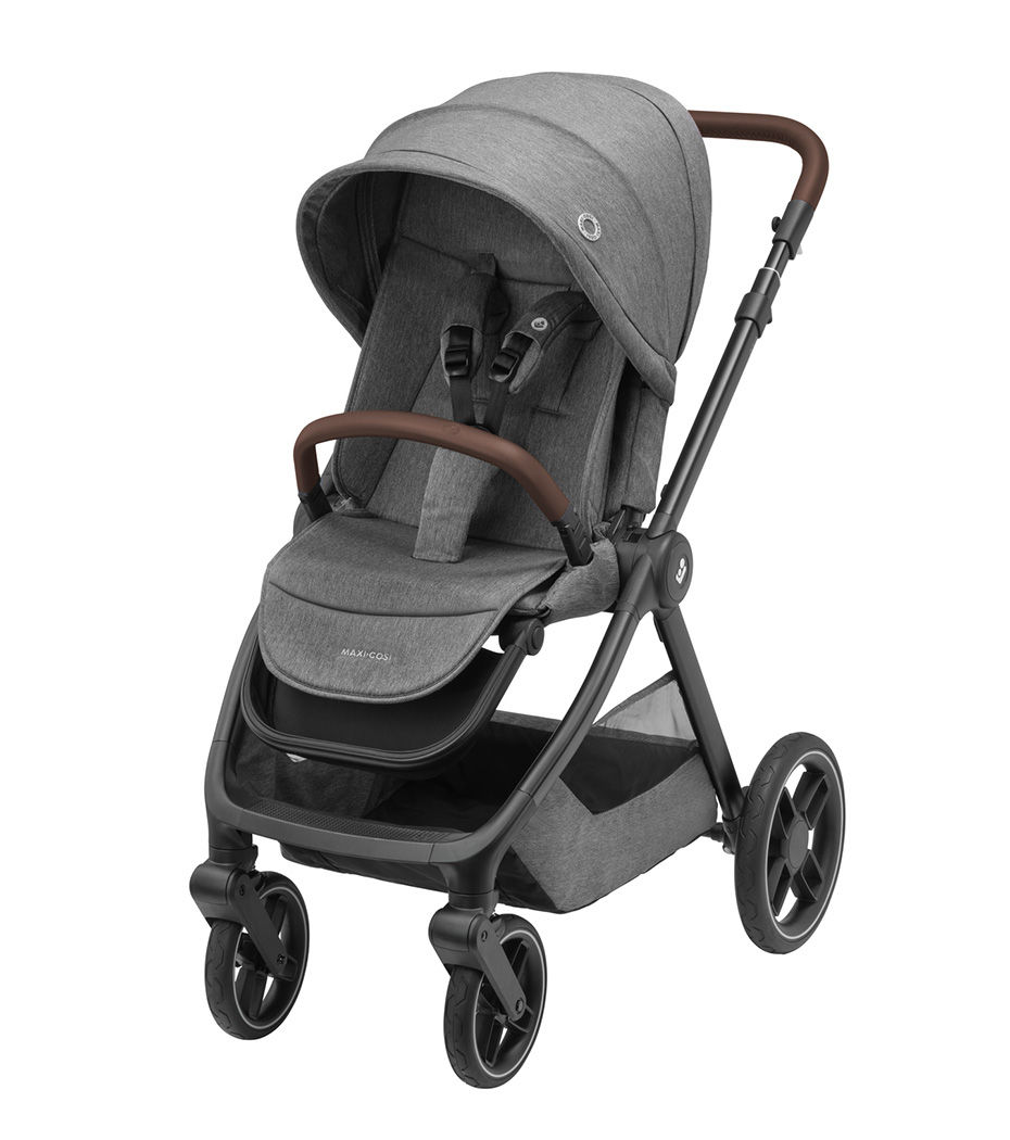 Maxi-Cosi Oxford Kinderwagen - Select Grey (Dark Frame/Dark Brown Leather)