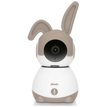 Alecto Wifi Babyfoon met Camera en App - Full HD - Op afstand beweegbaar - Melding bij beweging en geluid - SMARTBABY10BE - Beige