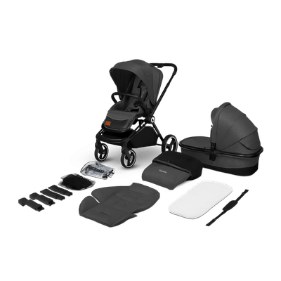 Lionelo Mika 2in1 - kinderwagen - De stoel kan zowel naar voor als naar achter gemonteeerd worden - Waterdichte dak XXL met UPF 50+ filter - Verstelbare draagbeugel