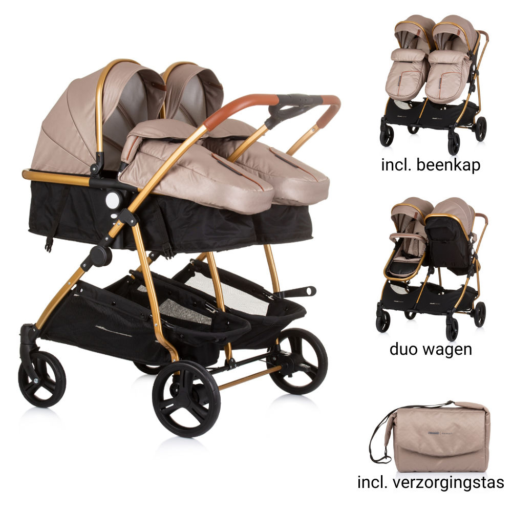 Duo Kinderwagen Chipolino Duo Smart Golden Beige