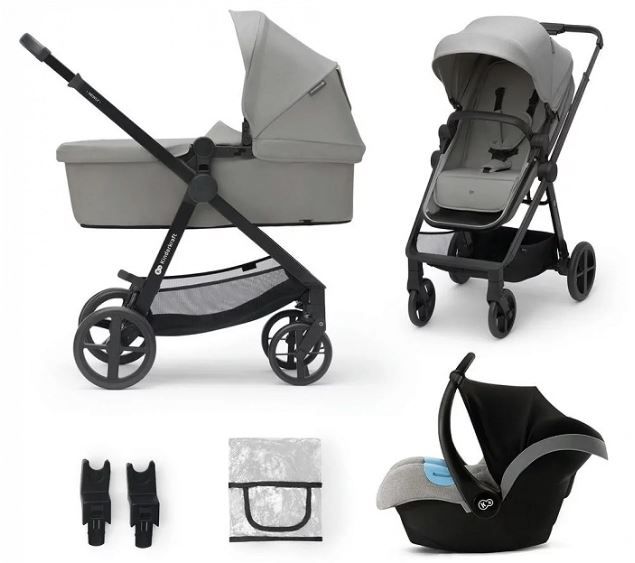 Kinderwagen Kinderkraft Newly 3-in-1 Grijs (inclusief autostoel)