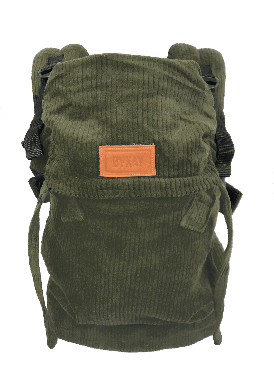 Draagzak ByKay Click Carrier Deluxe Rib Moss Green