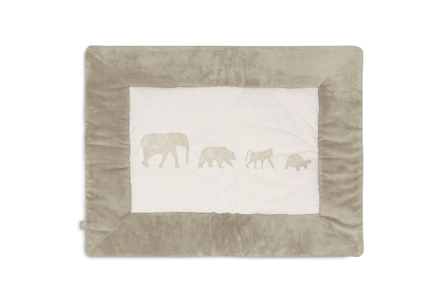 Jollein Animals Boxkleed - 75 x 95 cm - Olive Green