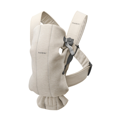 BabyBjörn Mini 3D Jersey Draagzak Lichtbeige