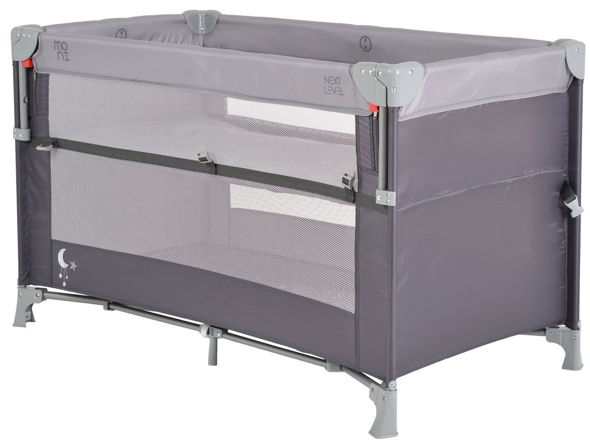 Cangaroo Next Level Grey Campingbed Incl. Bodemverhoger