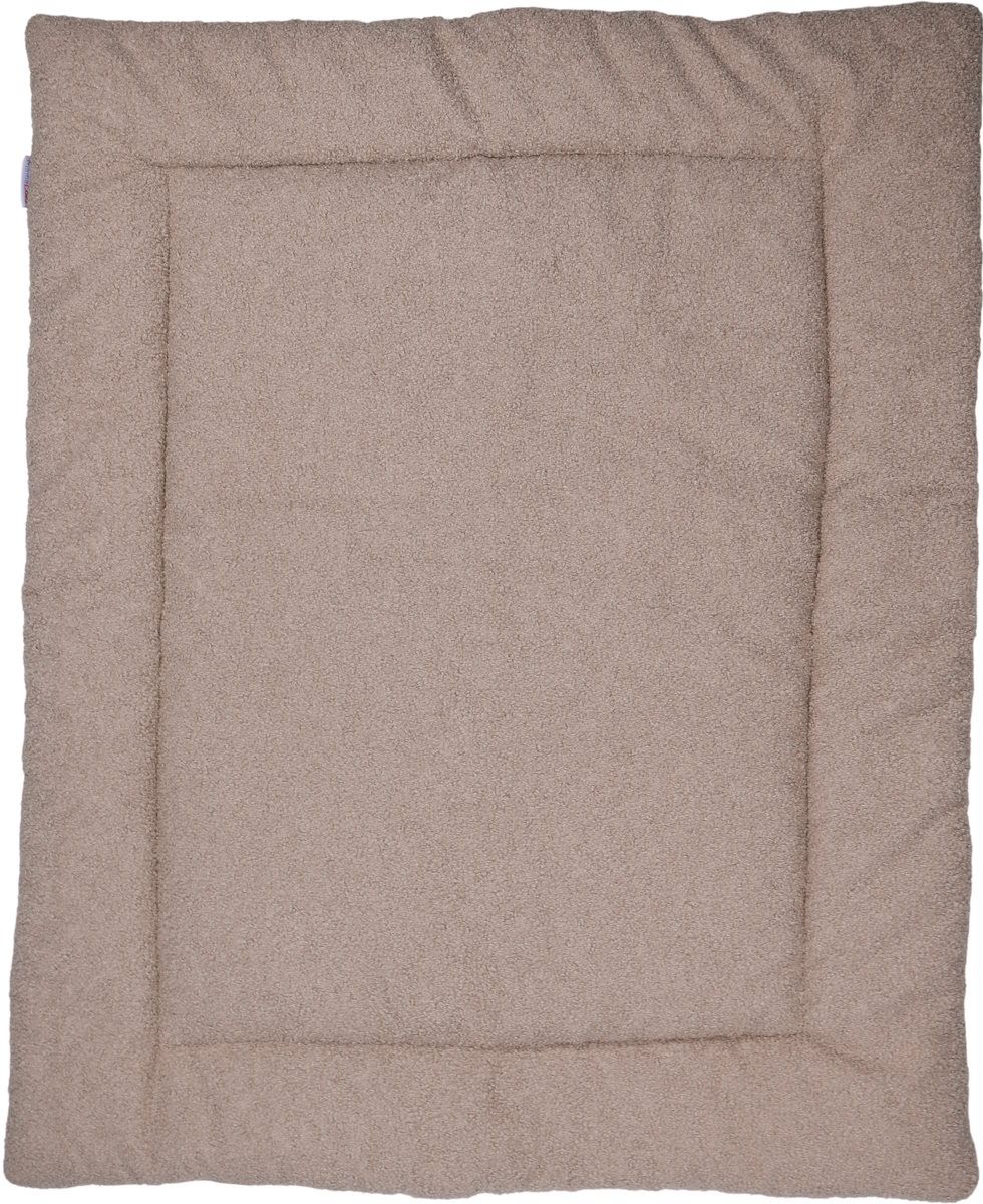 MamaLoes Teddy Boucle Nougat 80 x 100 cm Omkeerbaar Boxkleed ML020254