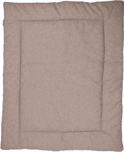 MamaLoes Teddy Boucle Nougat 80 x 100 cm Omkeerbaar Boxkleed ML020254