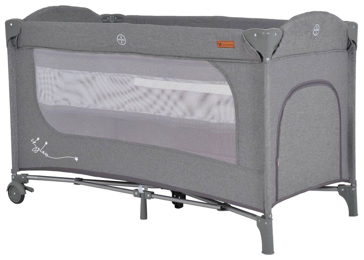 Cangaroo Skyglow 2 Grey Campingbed incl. Bodemverhoger