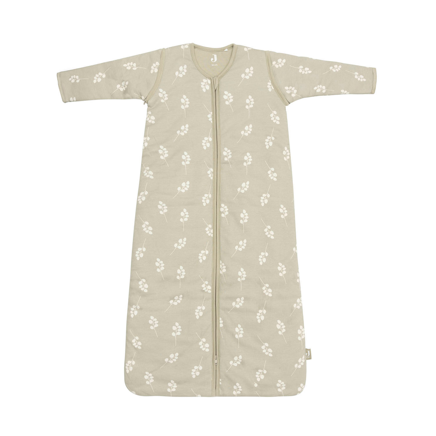 Jollein baby slaapzak met afritsbare mouw Twig - Olive Green