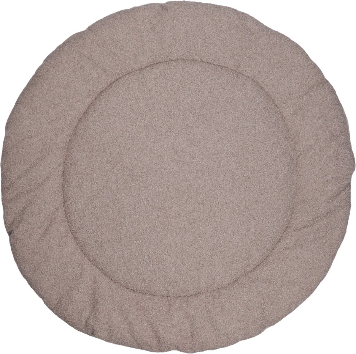 MamaLoes Teddy Boucle Nougat 90 cm Rond Omkeerbaar Boxkleed ML020256