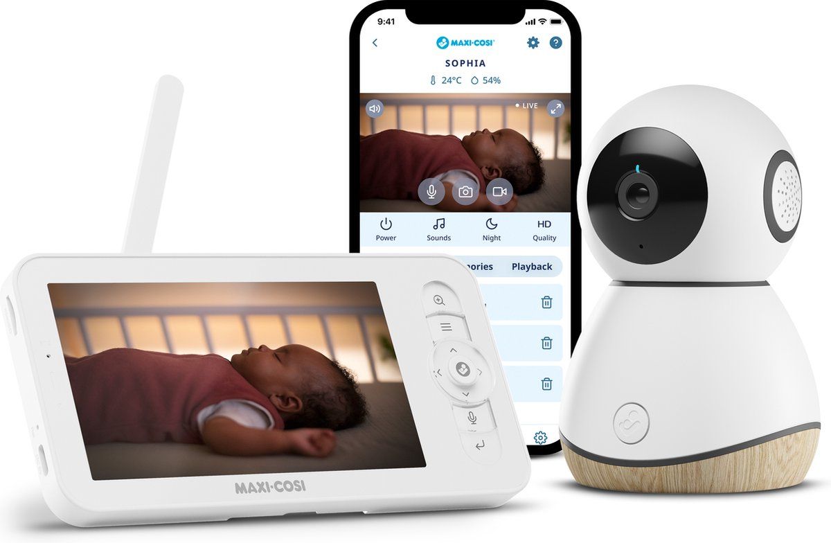 Maxi-Cosi See Baby Monitor Pro See Pro Babyfoon - Cryassist - scherm 5 inch