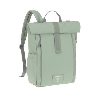 lassig-verzorgingstas-rugzak-green-label-rolltop-up-zilvergroen