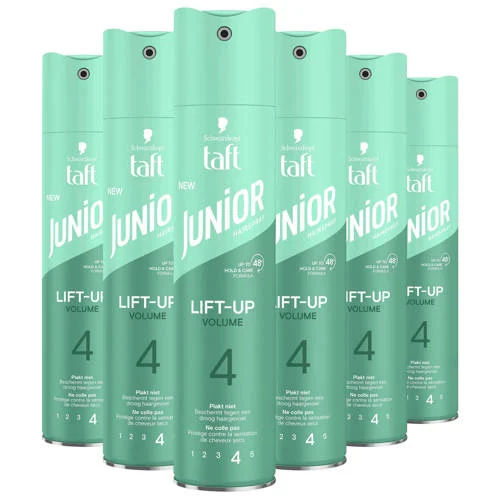 Schwarzkopf Junior Hairspray Ultra Lift-Up Volume - 6 x 250 ml multiverpakking