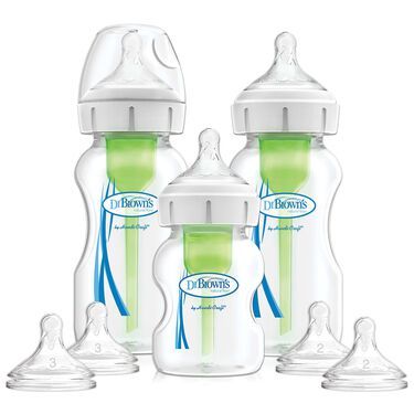 Dr. Brown's Options+ Anti-colic Startpakket Brede Halsfles