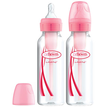 Dr. Brown's Standaardfles Duo-pack 250 ml Roze