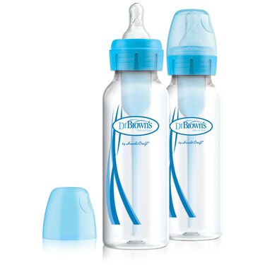 Dr. Brown's Options+ Anti-Colic Standaard Halsfles 250 ml Blauw 2 Stuks