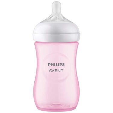 Philips Avent - Babyfles - Natural Response - 1 stuk - Roze - 260ml