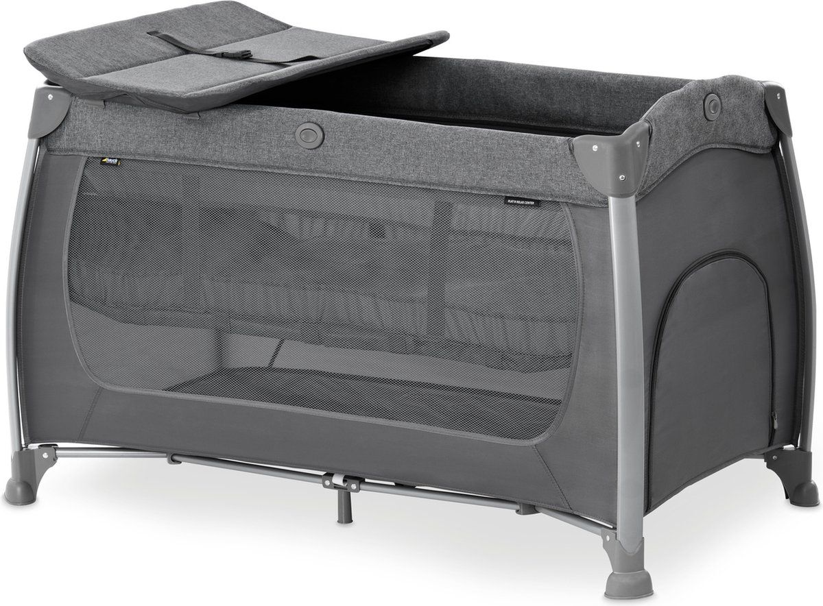 Campingbed Hauck Play & Relax Center Melange Charcoal