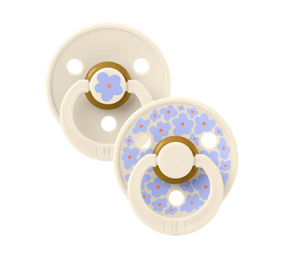 BiBs Studio Jasmin Fopspeen - 0-6 Mnd - 2 Stuks - Ivory Mix
