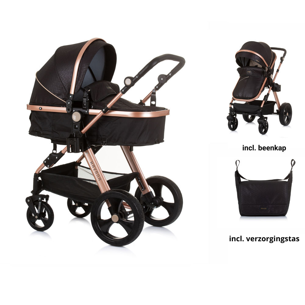 Kinderwagen Chipolino Havana 2-in-1 Obsidian/Gold