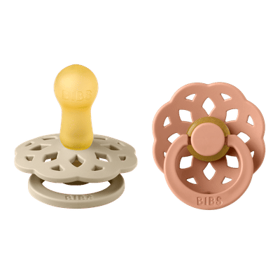 BiBS - Boheme Pacifier - Stage 1 Fopspeen - 2 stuks - Vanilla / Peach