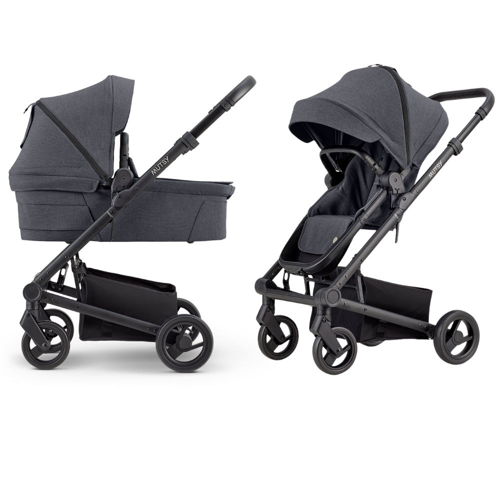 Mutsy Nexo Plus Kinderwagen - 2-in-1 - North Black