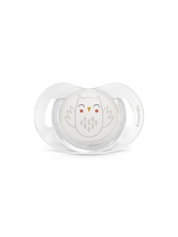 Fopspeen Suavinex Bonhomia Reversible 0-6mnd Owl Beige