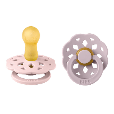 BiBS - Boheme Pacifier - Stage 2 Fopspeen - 2 stuks - Blossom / Dusky Lilac