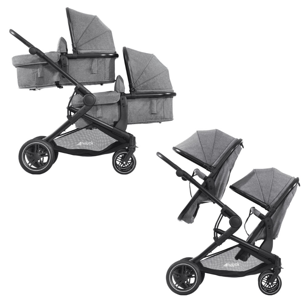 Kinderwagen Hauck Atlantic Twin Melange Grey