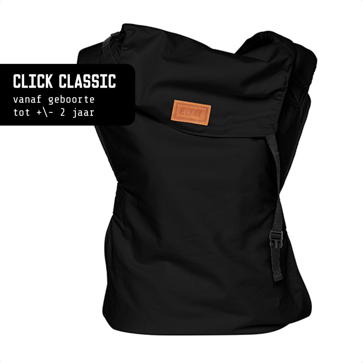 Draagzak ByKay Click Carrier Classic Black