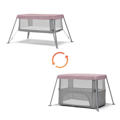 Kinderkraft MOVI - Reisbedje - ingeklapt - box - kinderbed - Roze