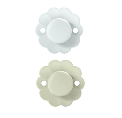 Suavinex Wonder Reversible Duo Aqua/Blue 0-6m 2 stuks Silicone Fopspenen SXSWP1084383