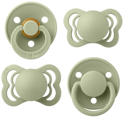 BiBS - Try it Collection - Fopspenen Fase 1 - Sage - 4 stuks