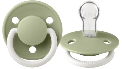 Bibs De Lux Glow In The Dark Sage Silicone Fopspeen 1010270C