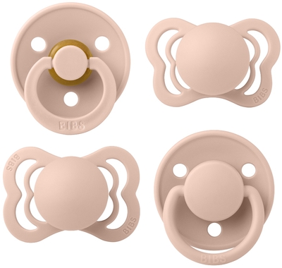BiBS - Try it Collection - Fopspenen Fase 1 - Blush - 4 stuks