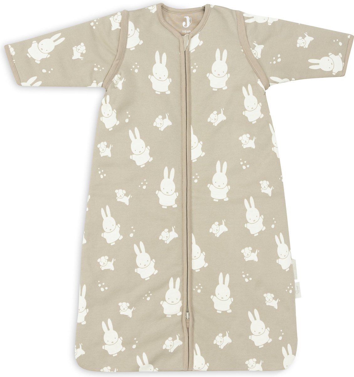 Jollein baby slaapzak met afritsbare mouw Miffy&Snuffy - Olive Green