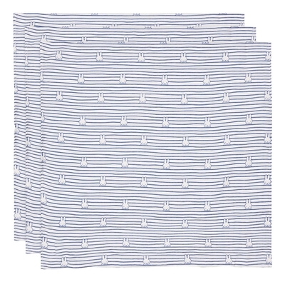Jollein hydrofiele doek small Miffy Stripe Navy - set van 3