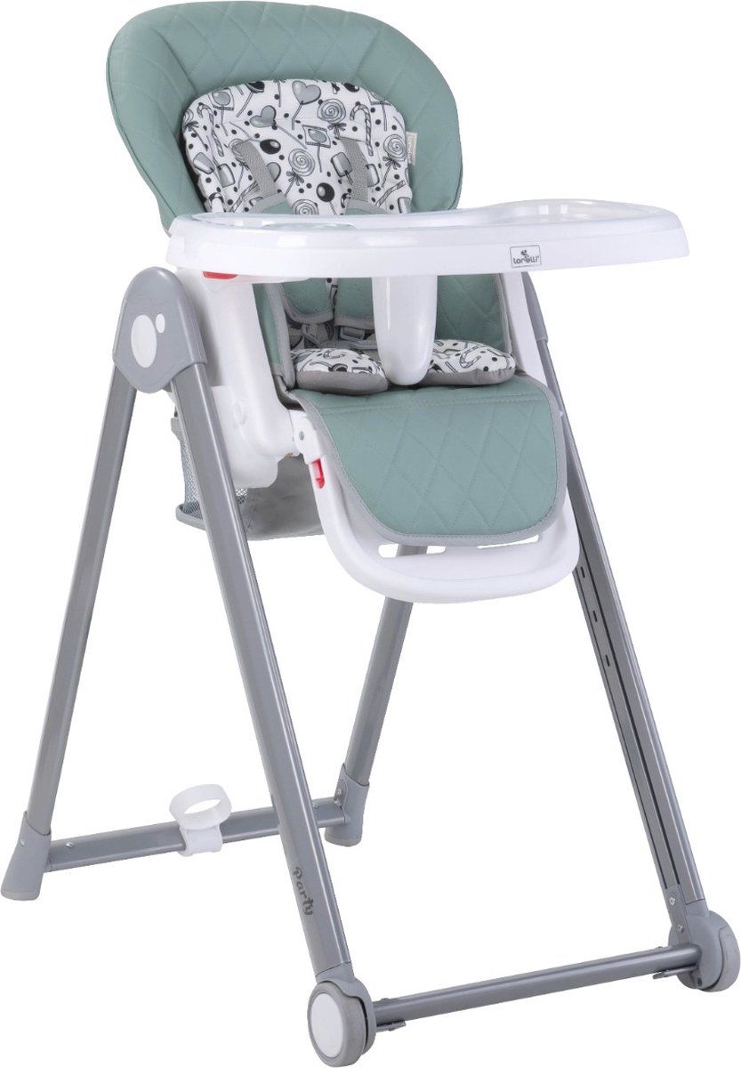 Lorelli Party Iceberg Green Leather Kinderstoel 1010037-2334