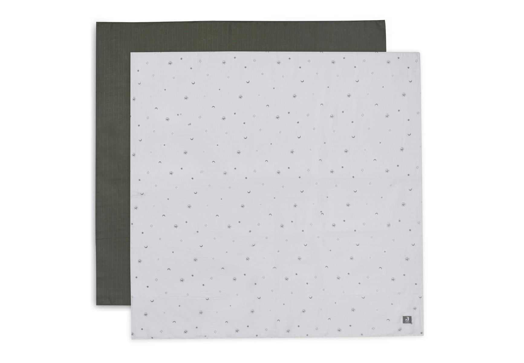 Jollein hydrofiele doek Large 115x115cm Stargaze Leaf Green - set van 2